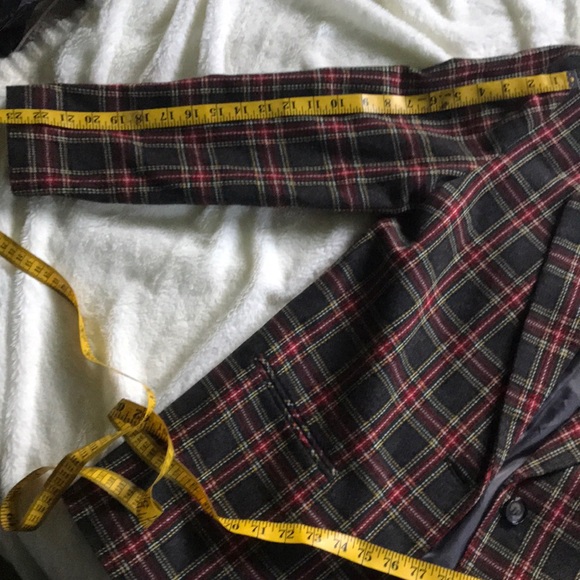 Sag Harbor Red Plaid Oversized Blazer - Picture 8 of 10